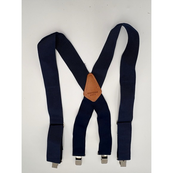craftsman Other - Craftsman 240476 Workwear Tool Belt Suspenders Navy Blue Heavy Duty Clips VTG